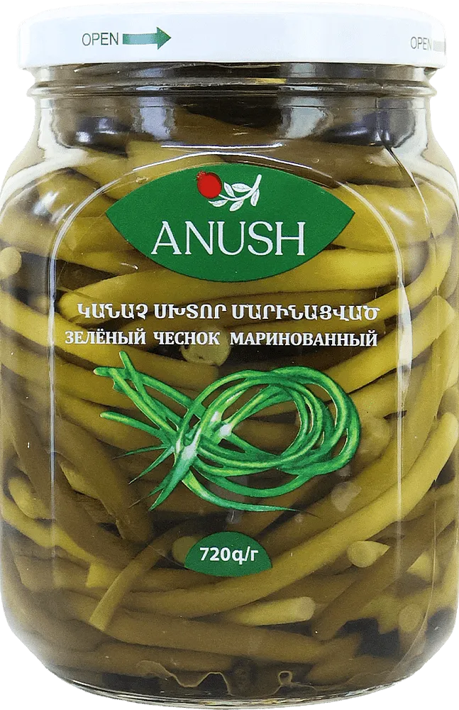 Pickled green garlic "Anush" 720g
