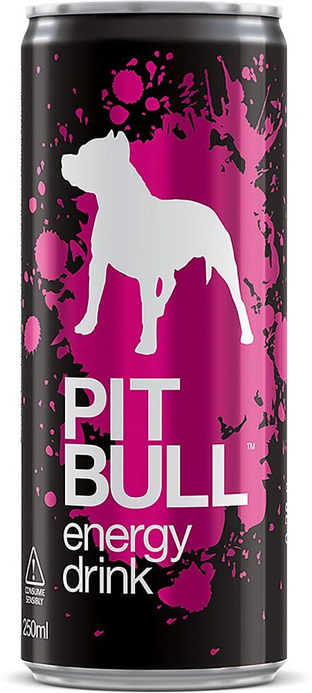 Էներգետիկ գազավորված ըմպելիք «Pit Bull» 250մլ