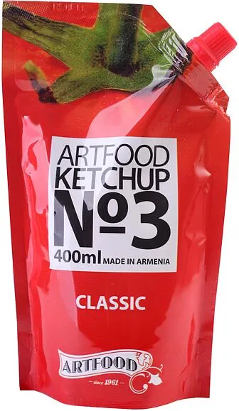 Classic ketchup "Artfood Classic N3" 400ml   