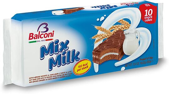 Բիսկվիթ կաթնային միջուկով «Balconi Mix Milk» 350գ