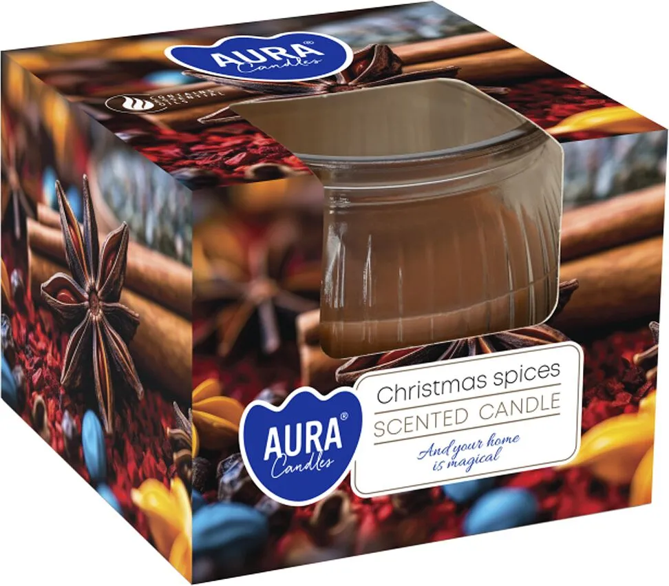 Aromatic candle "Aura Christmas Spices" 80g
