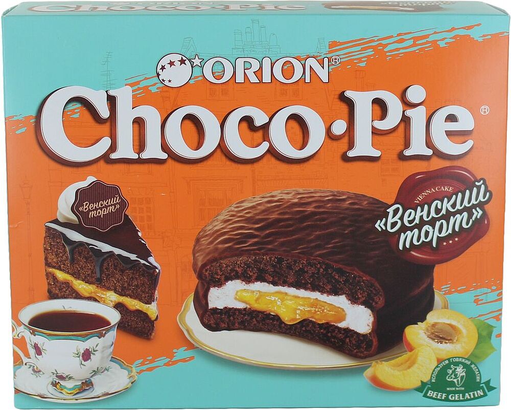 Թխվածքաբլիթ շոկոլադապատ «Choco Pie» 360գ
