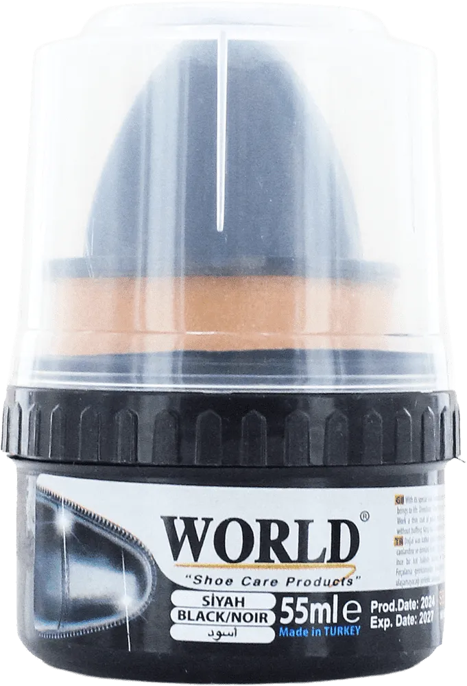 Black shoe cream "World" 55ml

