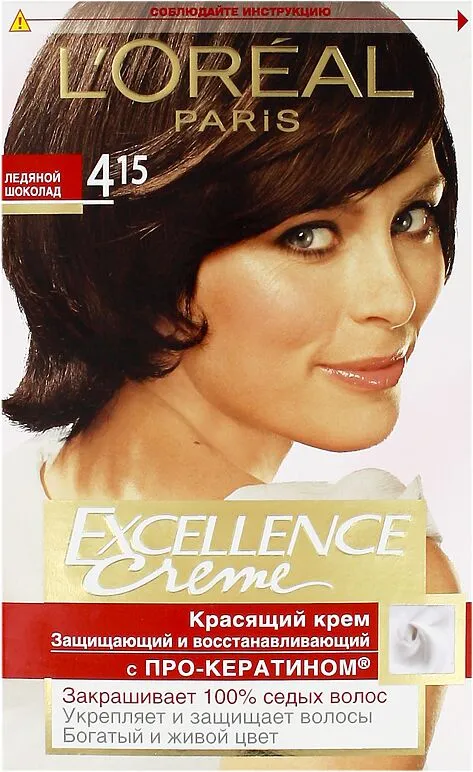 Hair dye "L'Oreal Paris Excellence Crème"  №415 