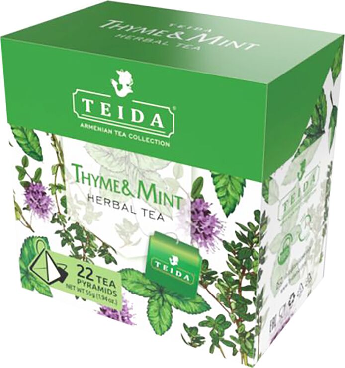 Թեյ բուսական «Teida Thyme & Mint» 22*2.5գ
