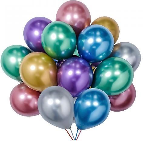 Helium gas Balloons, khrom 14 pcs