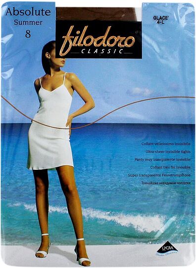 Զուգագուլպա «Filodoro Absolute Summer 8Den N4» Բրոնզագույն