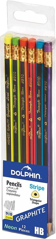 Colour pencils "Dolphin" 12 pcs
