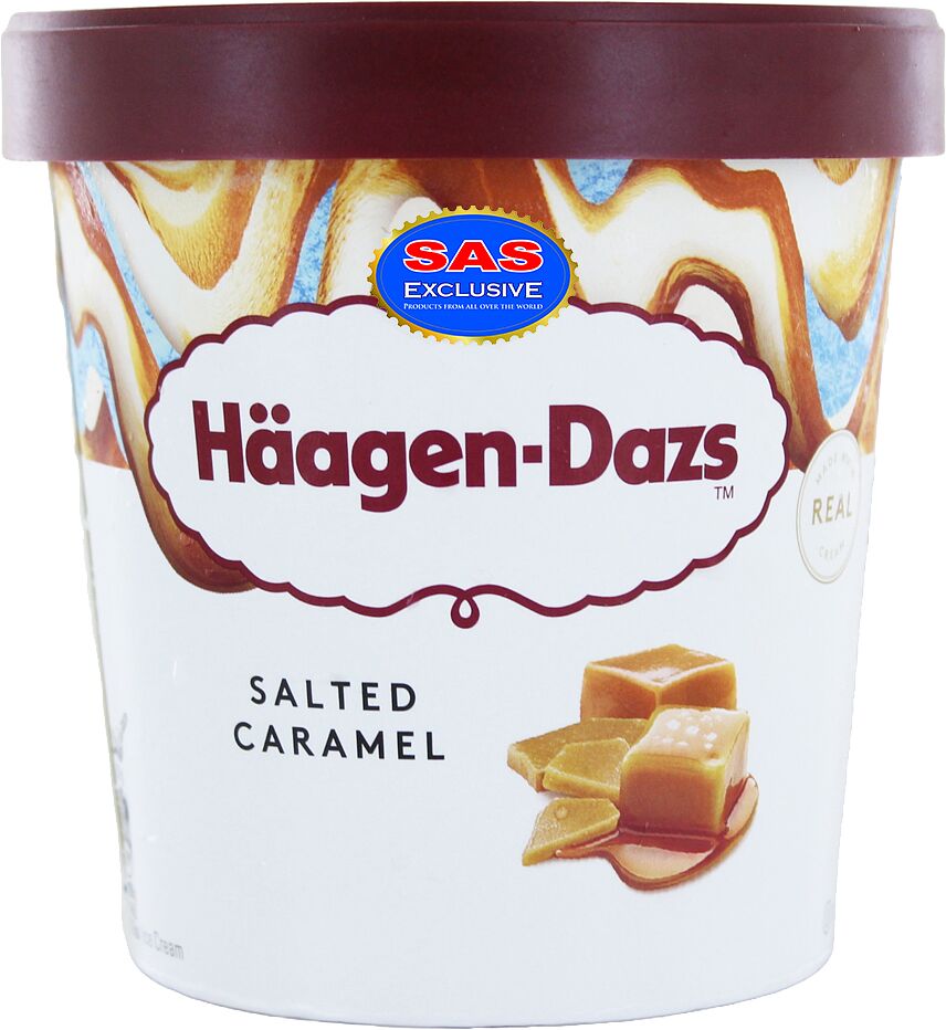 Պաղպաղակ աղի կարամելով «Haagen Dazs Salted Caramel» 400գ

