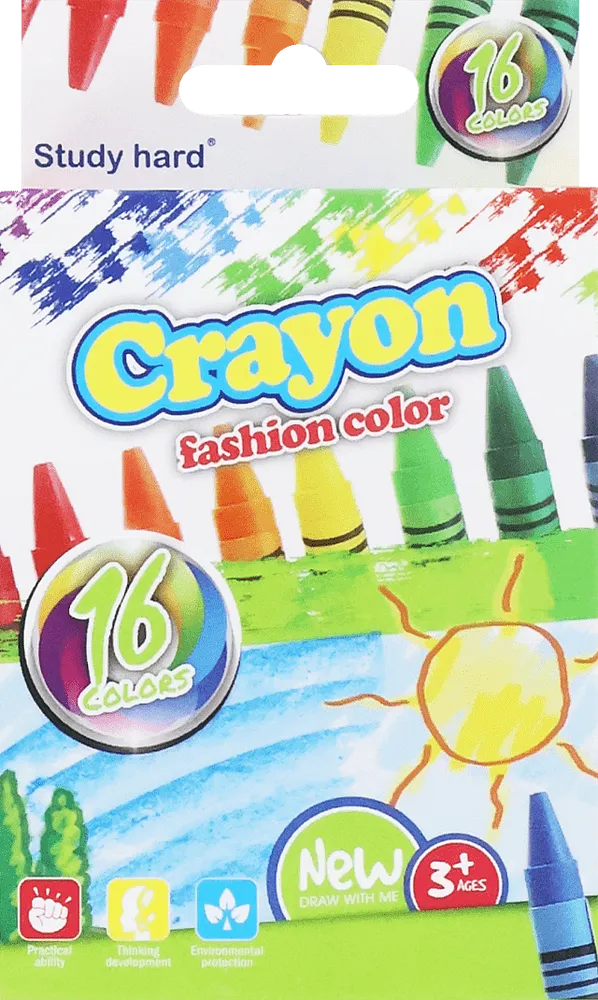 Յուղամատիտներ գունավոր «Crayon» 16 հատ
