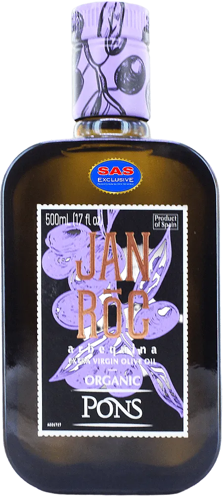 Olive oil "Pons Jan Roc Arbequina Organic Extra Virgin" 500ml
