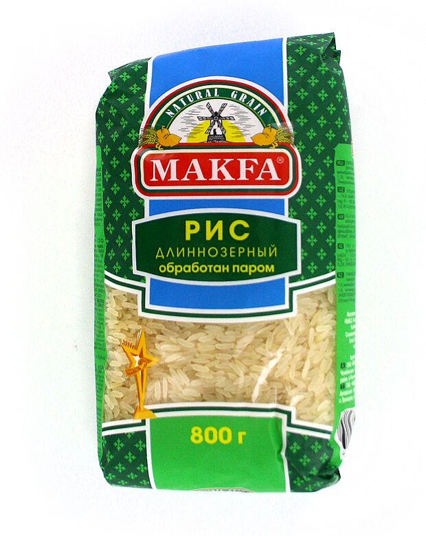Рис длиннозерный "Makfa"  800г
