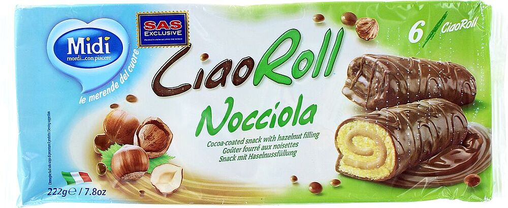 Roll with hazelnut "Midi Ciao Roll" 222g