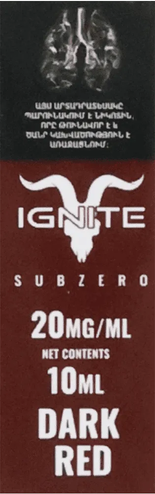 Nicotine solution "Ignite Dark Red" 10ml
