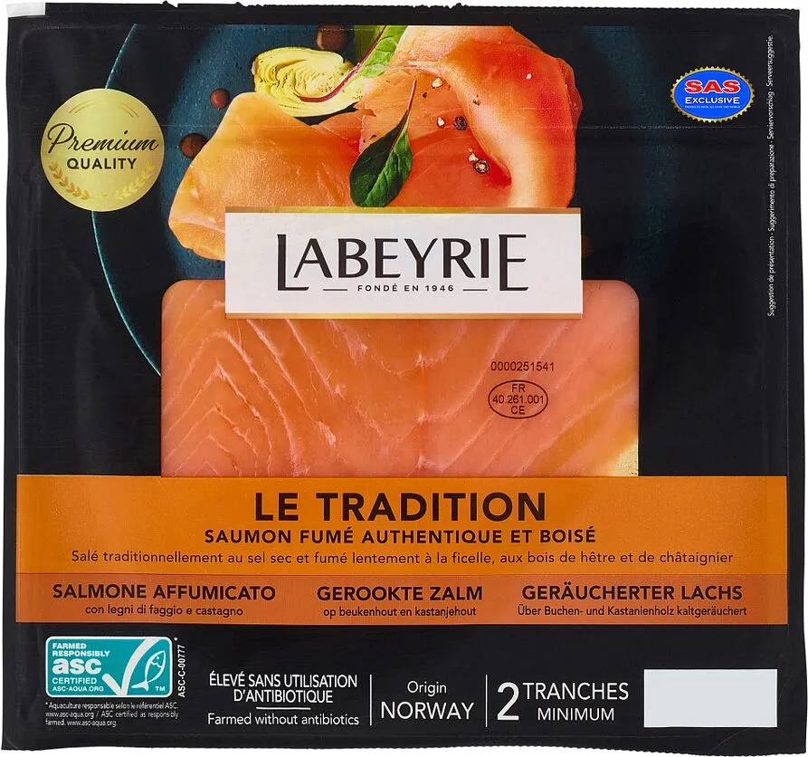 Սաղմոն ապխտած «Labeyrie» 75գ
