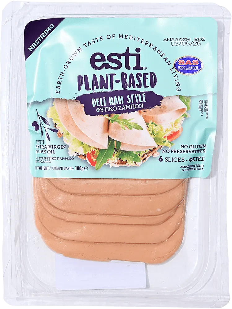Vegetable product in ham style "Esti Deli" 100g
