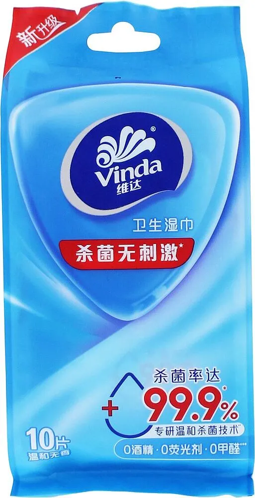 Wet wipes "Vinda" 10 pcs

