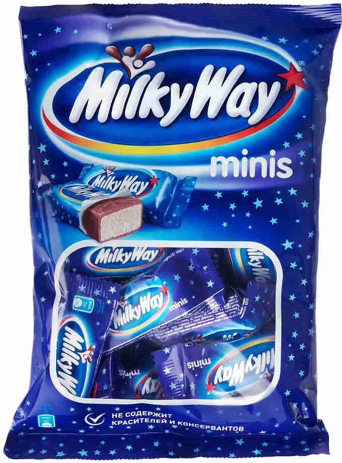 Chocolate bar "Milky Way Minis" 176g 