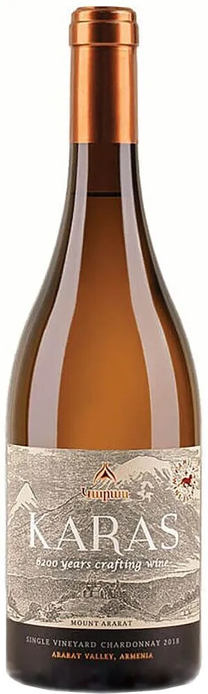 White wine "Karas Chardonnay" 0.75l  	