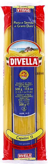 Спагетти ''Divella Capellini №11