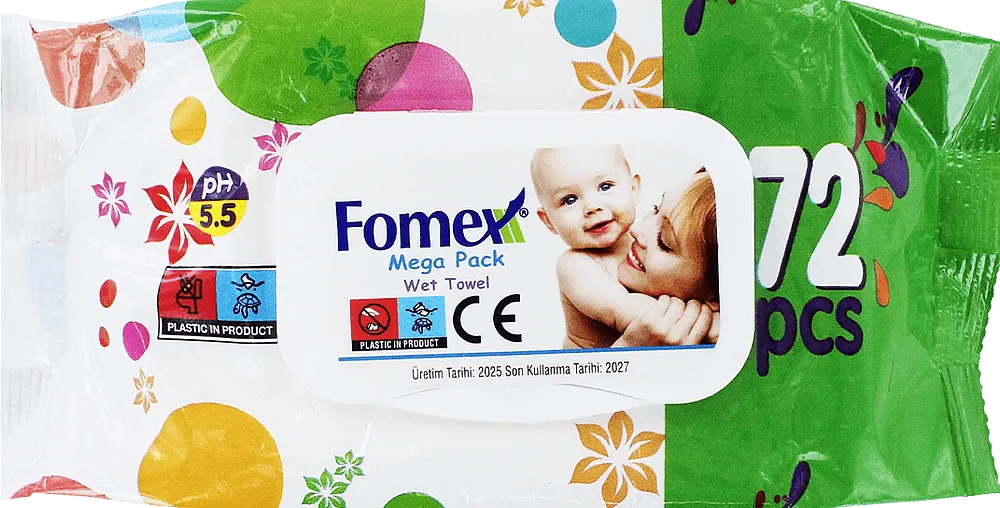 Անձեռոցիկ խոնավ «Fomex» 72 հատ