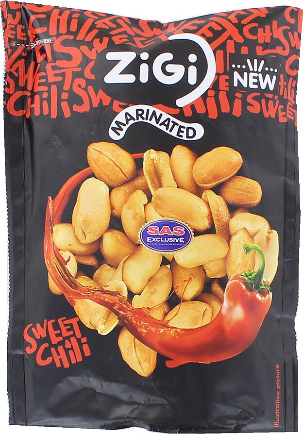 Peanut with sweet chilli flavor "ZiGi" 70g