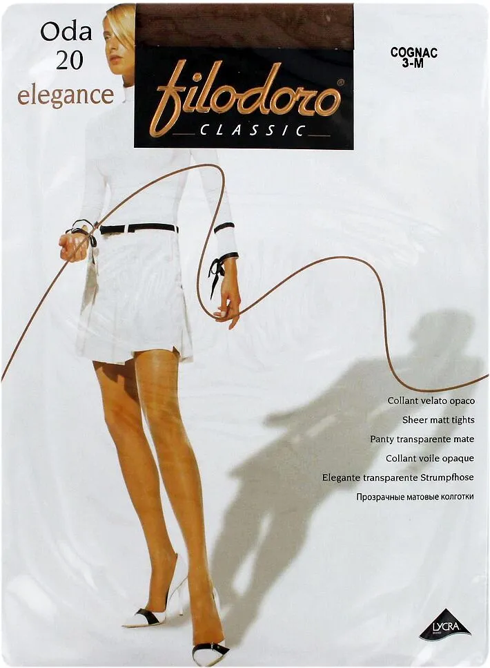 Колготки "Filodoro Elegance Oda 20 Den N3" Коньяк