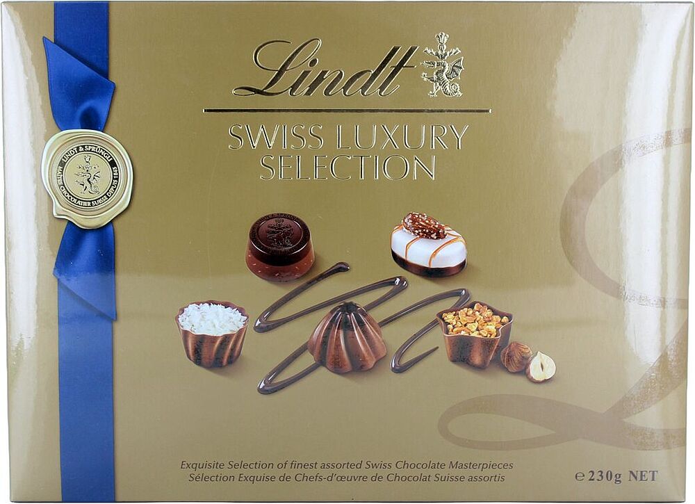 Набор шоколадных конфет "Lindt Swiss Luxury Selection" 230г