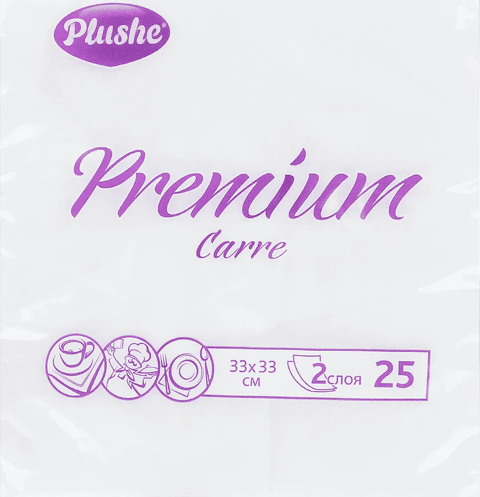 Անձեռոցիկ «Plushe Premium Carre» 25 հատ
