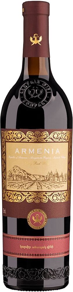 Red wine "Armenia" 0.75l    