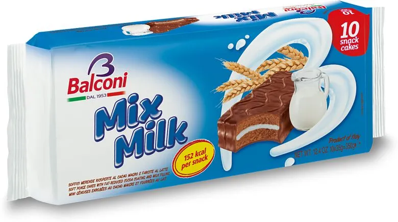 Biscuit with milk filling "Balconi Mix Milk" 350g