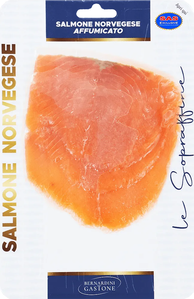 Սաղմոն ծխեցված «Bernardini Gastone Salmone Scozzese Affumicato» 0.100կգ 
