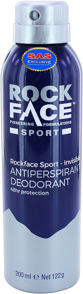 Antiperspirant - deodorant "Rock Face Sport" 200ml
