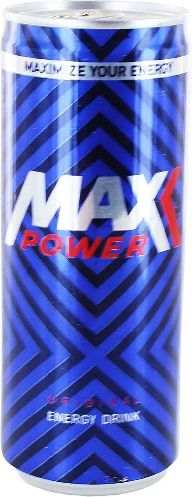 Energy carbonated drink "Max Power" 0.25l
