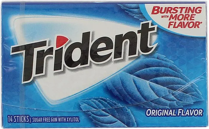 Жевательная резинка с оригинальным вкусом "Trident" 