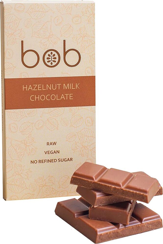 Chocolate bar with hazelnut "Bob" 50g