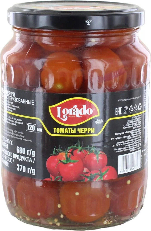 Marinated cherry tomatoes "Lorado" 680ml
