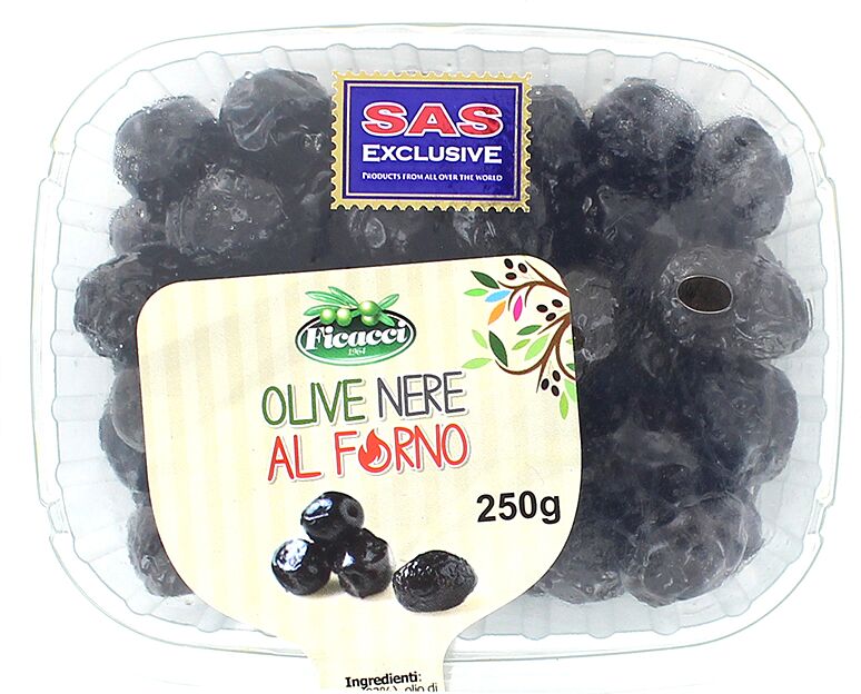 Ձիթապտուղ սև կորիզով «Ficacci Al Forno» 250գ

