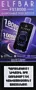 Electric pods with grape & cherry flavor "Elf Bar" 18000 puffs