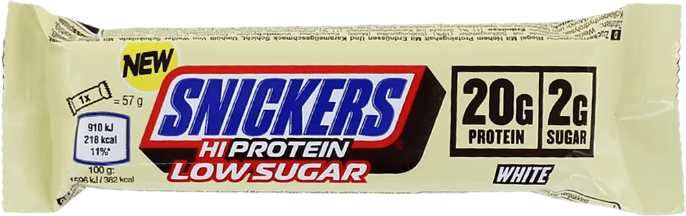 Chocolate bar "Snickers Hi Protein Low Sugar White" 57g
