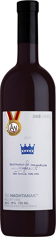 Красное вино "365 Ахтанак" 0.75л
