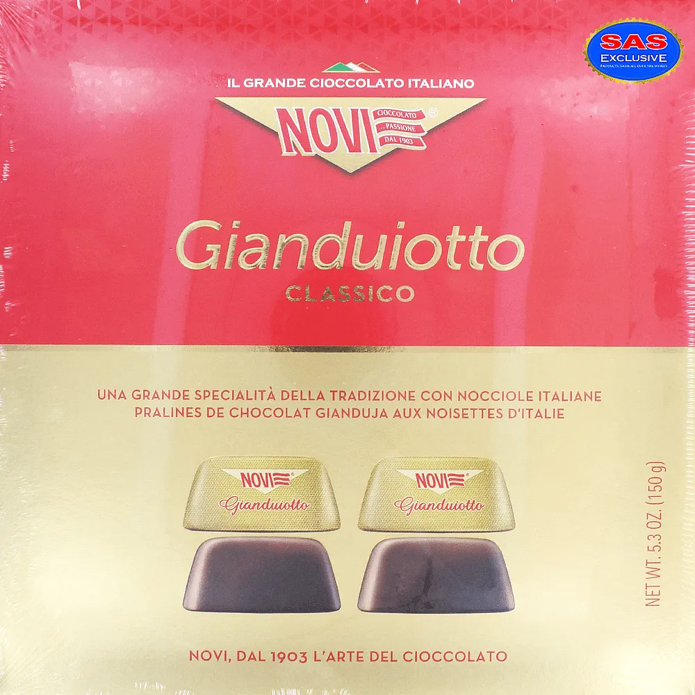 Chocolate candies collection "Novi Gianduiotto Classico" 150g
