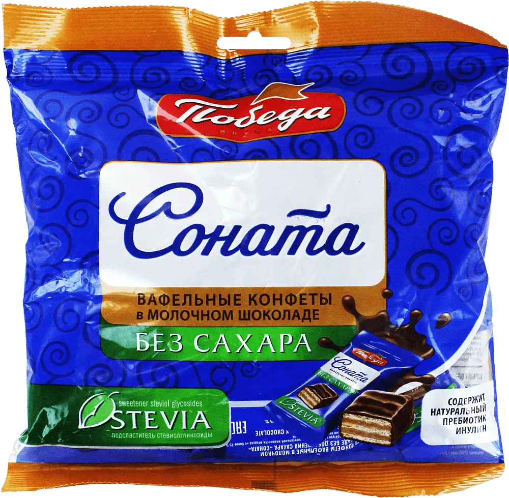 Chocolate candies "Pobeda Sonata Stevia" 200g
