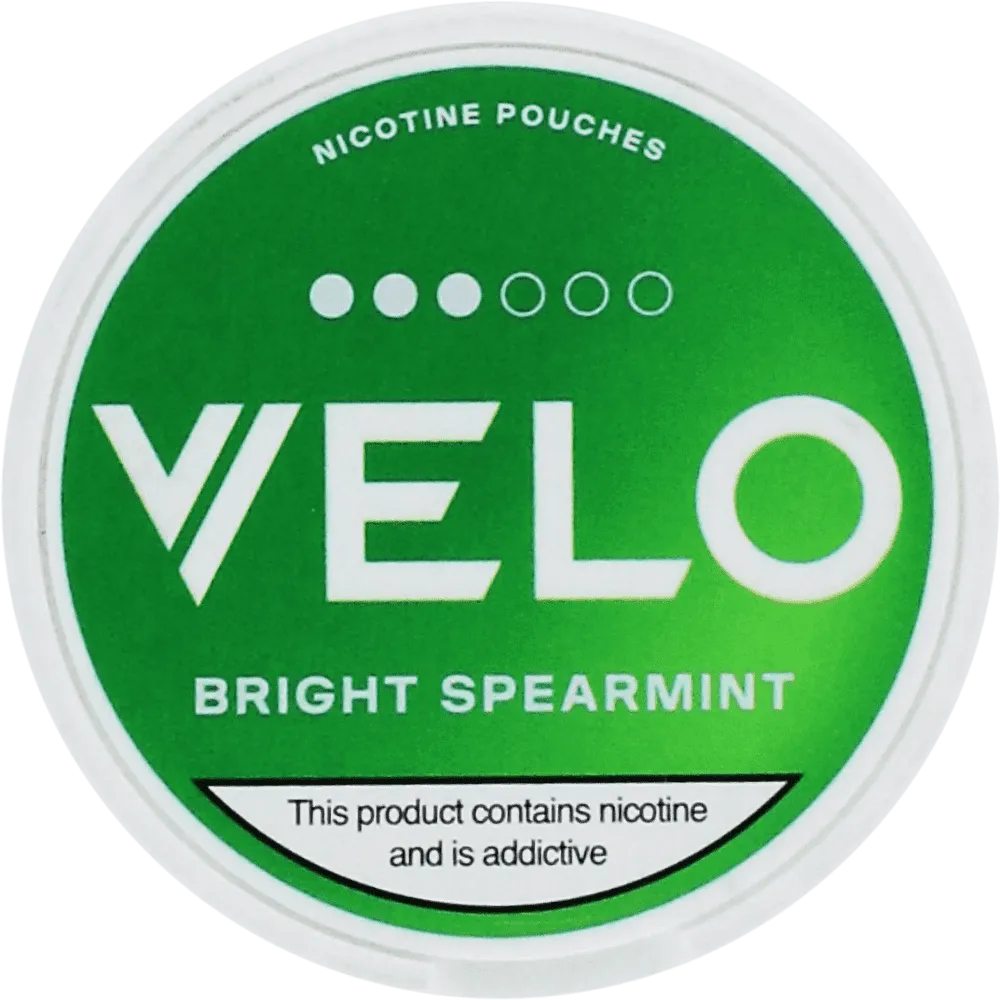 Nicotine mint flavored pouches "Velo Bright Spearmint" 20 pcs
