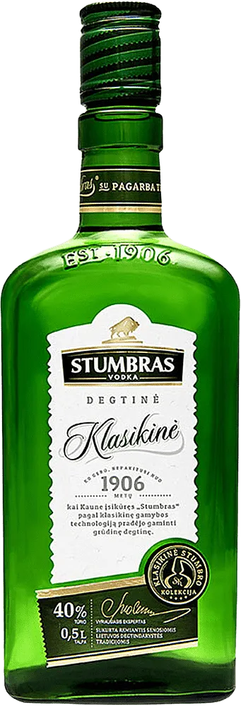 Vodka "Stumbras Klasikine" 0.5l