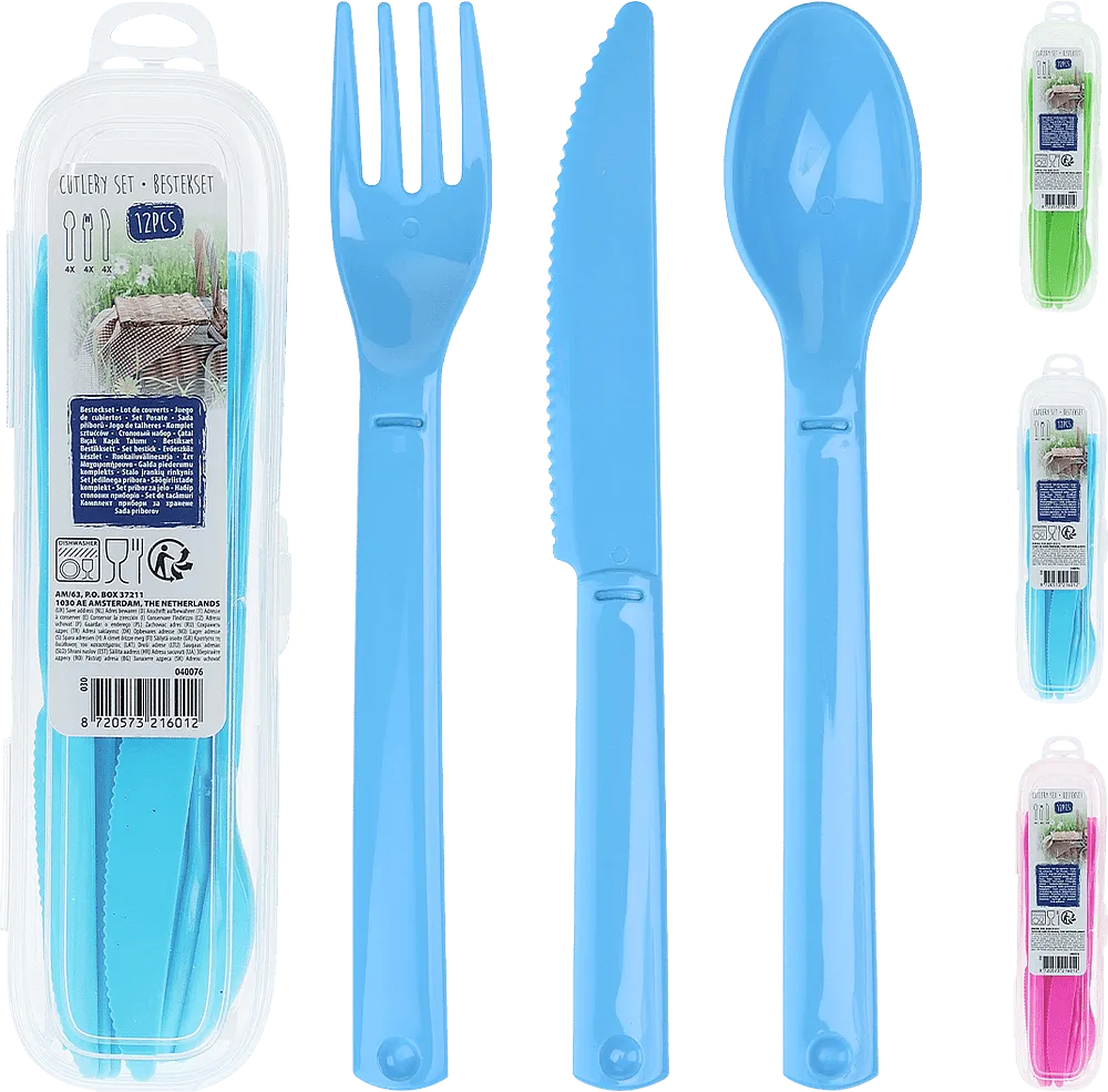 Disposable cutlery set 1 box (12 pcs)
