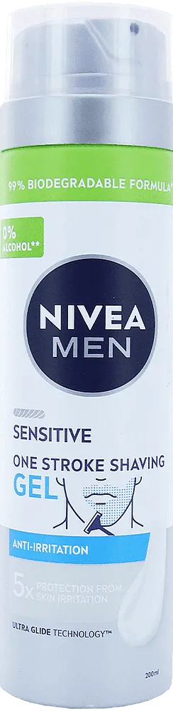 Սափրվելու գել «Nivea Men Sensitive» 200մլ