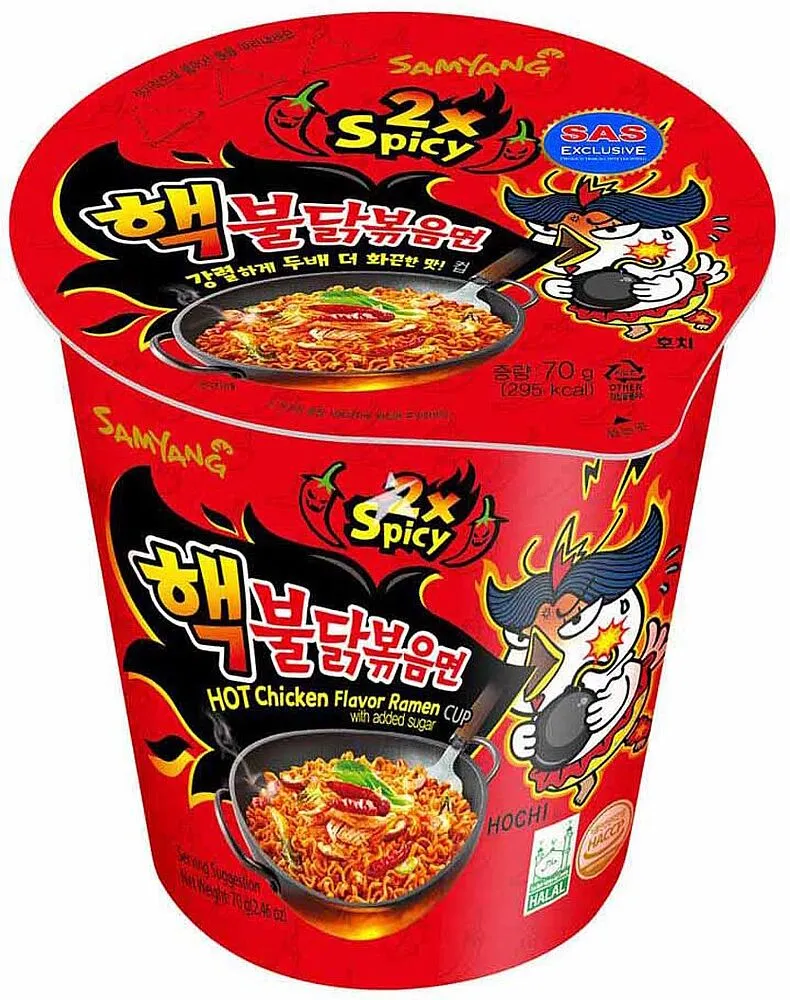 Լապշա հավի կծու «Samyang Spicy» 70գ 
