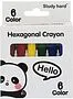 Colour oil pastels "Hexagonal Crayon" 6 pcs