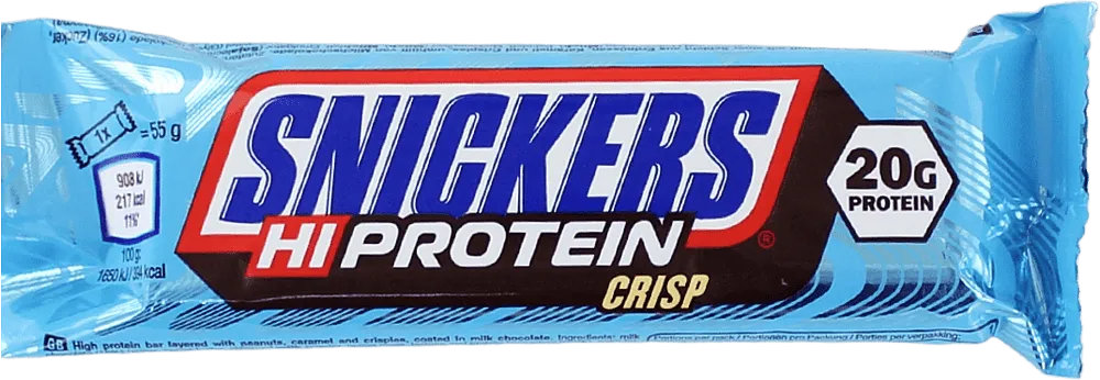 Chocolate bar "Snickers Hi Protein Crisp" 55g

